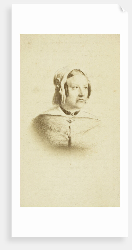 Portrait of Paulina Raamsdonk stuck on prayer card by Anonymous