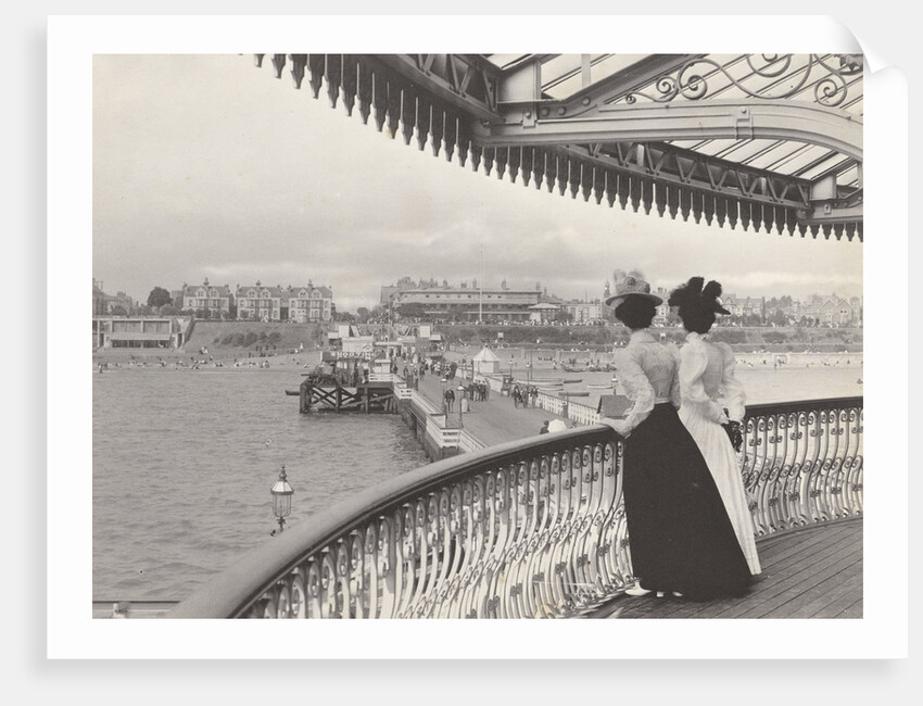 Two women on the pier at Clacton on Sea UK by Anonymous