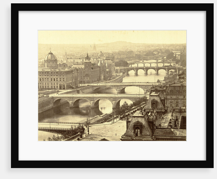 Sight over the Seine, Paris by A. Mansuy