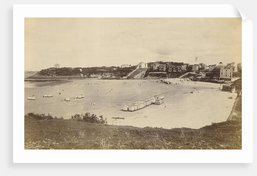 View of the beach at Dinard Brittany, France by CN & Co