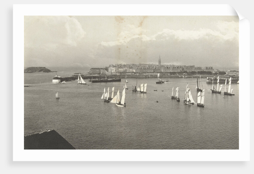 View of Saint-Malo, with sailing ships, France by CN & Co