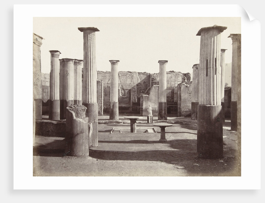 View of the ruins of the house in Pompeii Oleonio Italy by Giorgio Sommer