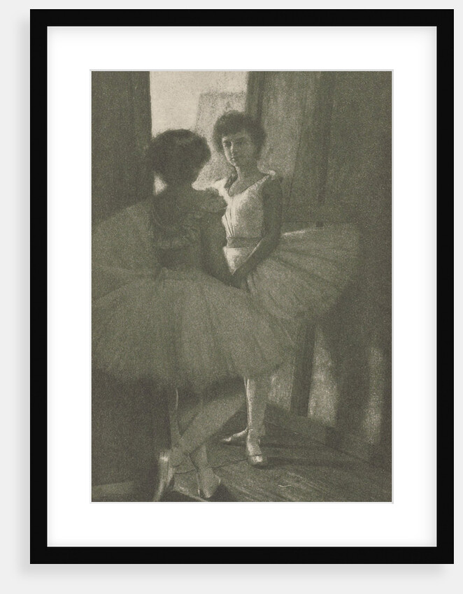 Two ballerinas behind the scene by Robert Demachy