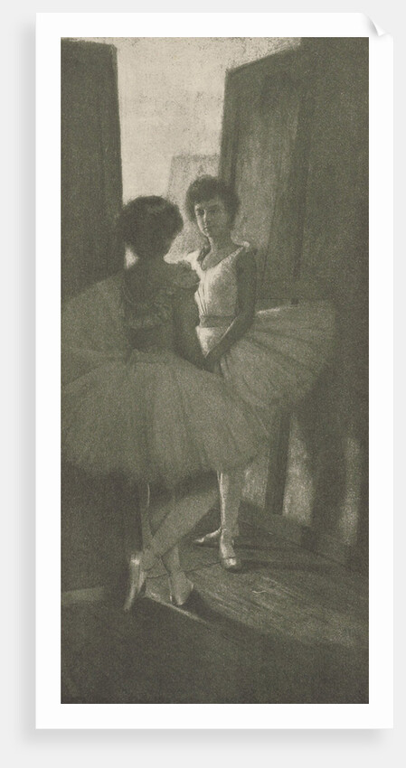 Two ballerinas behind the scene by Robert Demachy