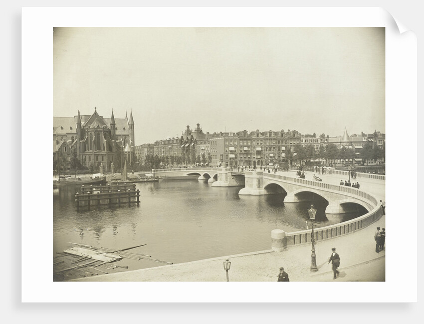 New Amstel bridge overlooking the Ceintuurbaan in Amsterdam by Anonymous