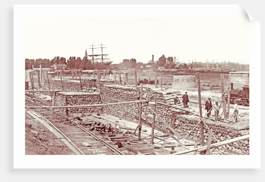 harbor construction works Feyenoord Rotterdam by Julius Perger