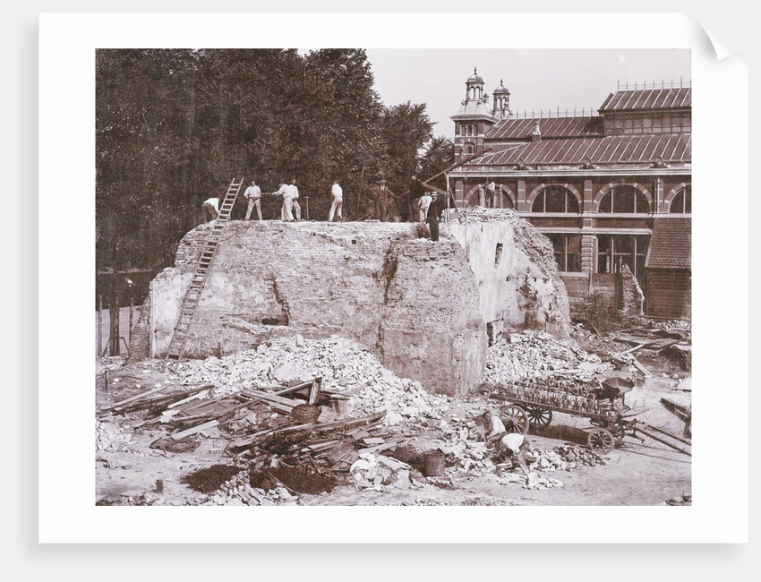 Demolition of ruins (a stronghold or Vredenburg) in Utrecht by Anonymous