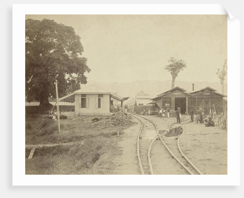 Spoorwegstation Kraton te Kota Radja, het huidige Banda Aceh by Anonymous