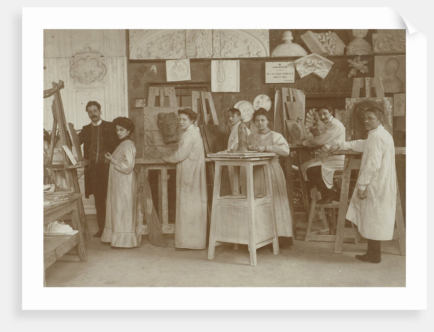 workshop Rijksmuseum, presumably training site for art students by Anonymous