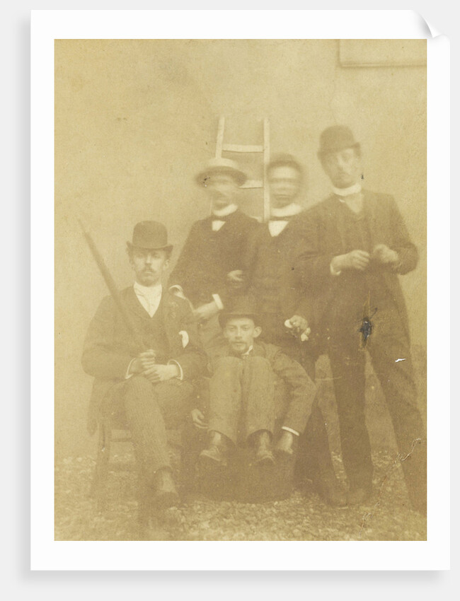 Group portrait of five students by Israël David Kiek