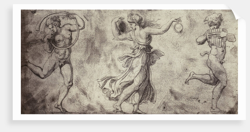 Drawing Raphael from Windsor Castle, dancing and making music Bacchae by Charles Thurston Thompson
