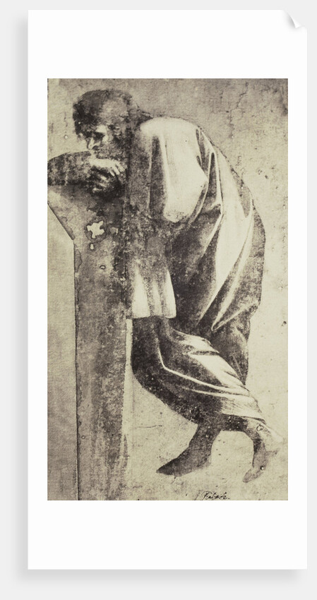 Drawing Raphael from Windsor Castle, standing Greek style, leaning by Charles Thurston Thompson