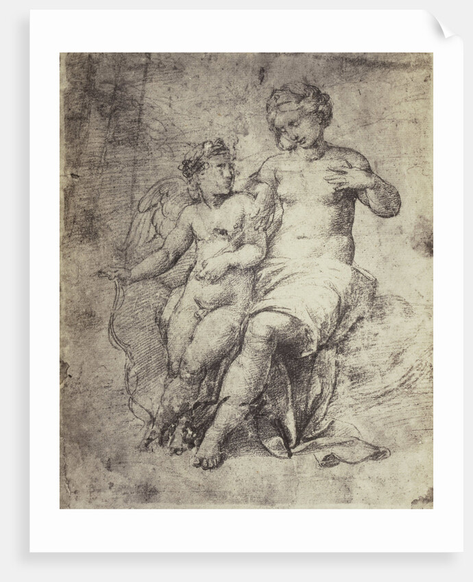 Raphael drawing from Windsor Castle, Mary with Jesus by Charles Thurston Thompson