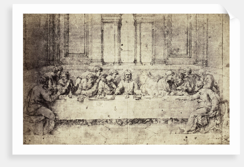 Drawing Raphael from Windsor Castle, The Last Supper by Charles Thurston Thompson