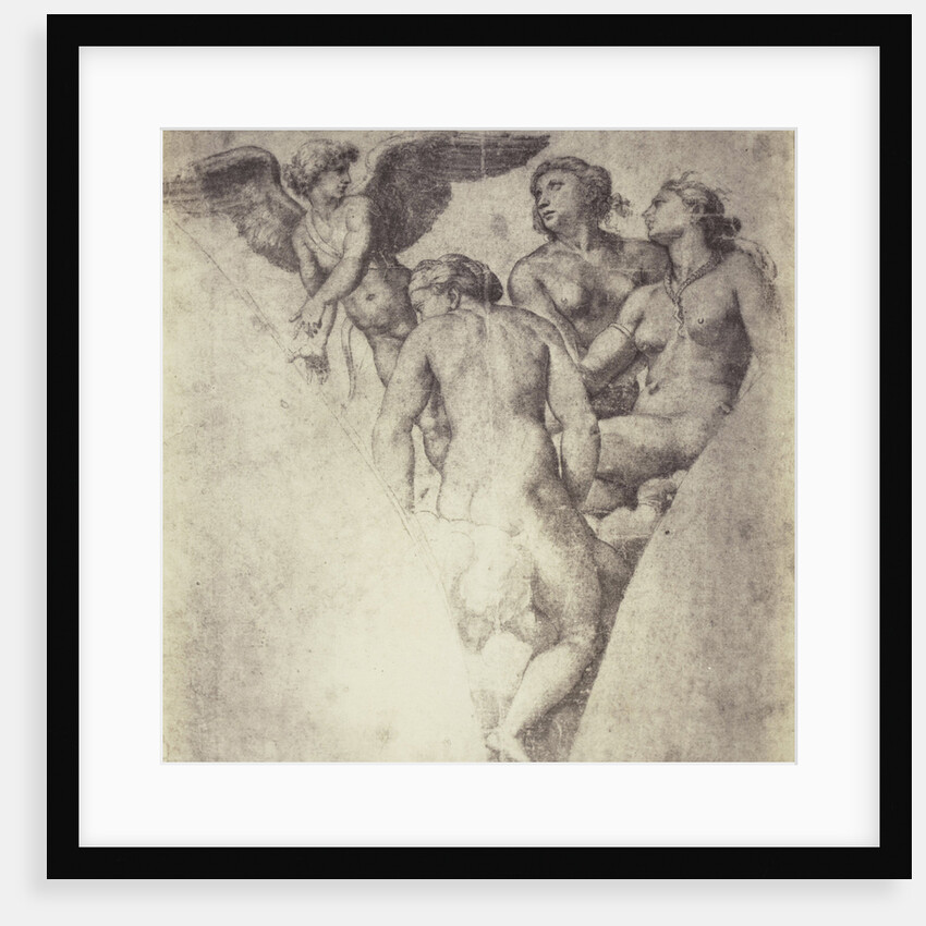 Drawing Raphael from Windsor Castle, angel and three women by Charles Thurston Thompson