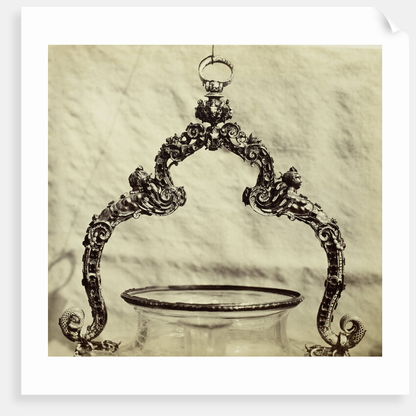 Metal handle crystal barrel by Charles Thurston Thompson