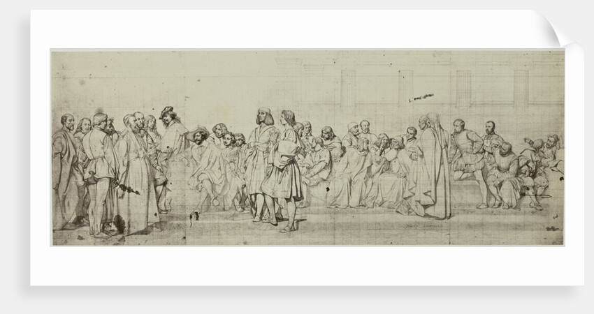 Cartons de l'hemicycle du Palais des Beaux-Arts by Paul Delaroche