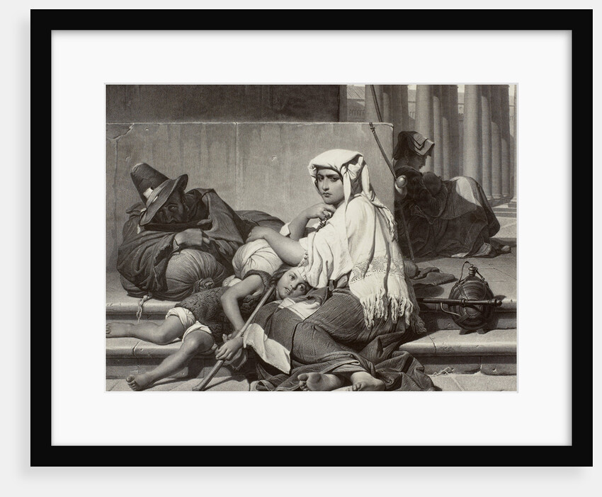 Les pelerins a Rome by Paul Delaroche