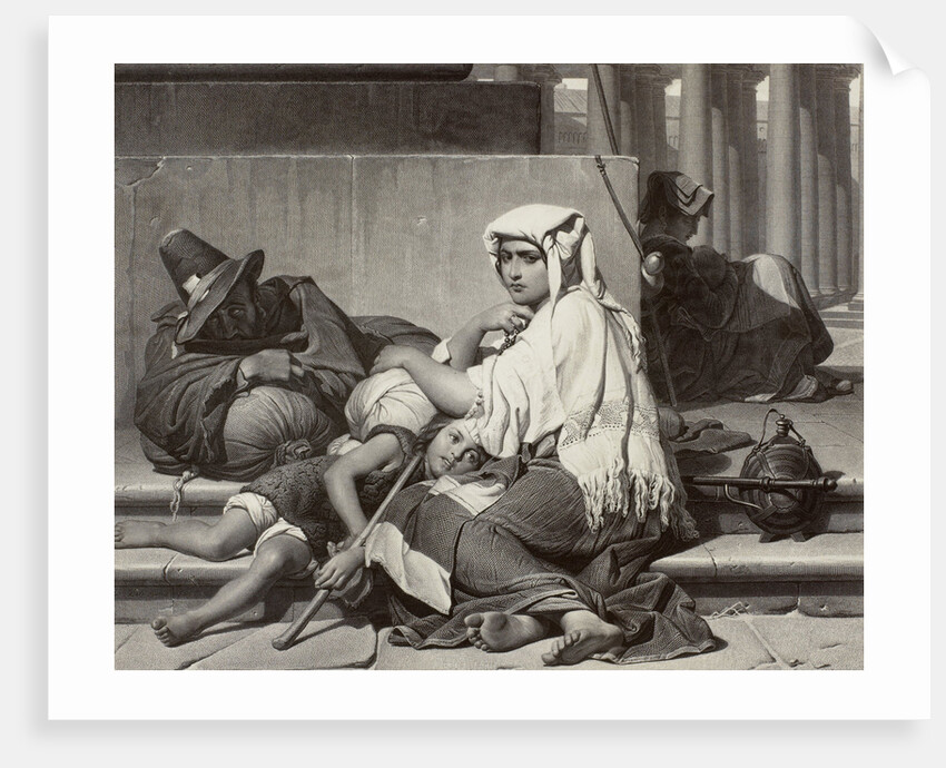 Les pelerins a Rome by Paul Delaroche