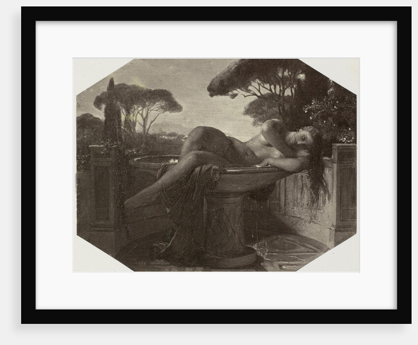 Jeune fille dans une basin by Paul Delaroche