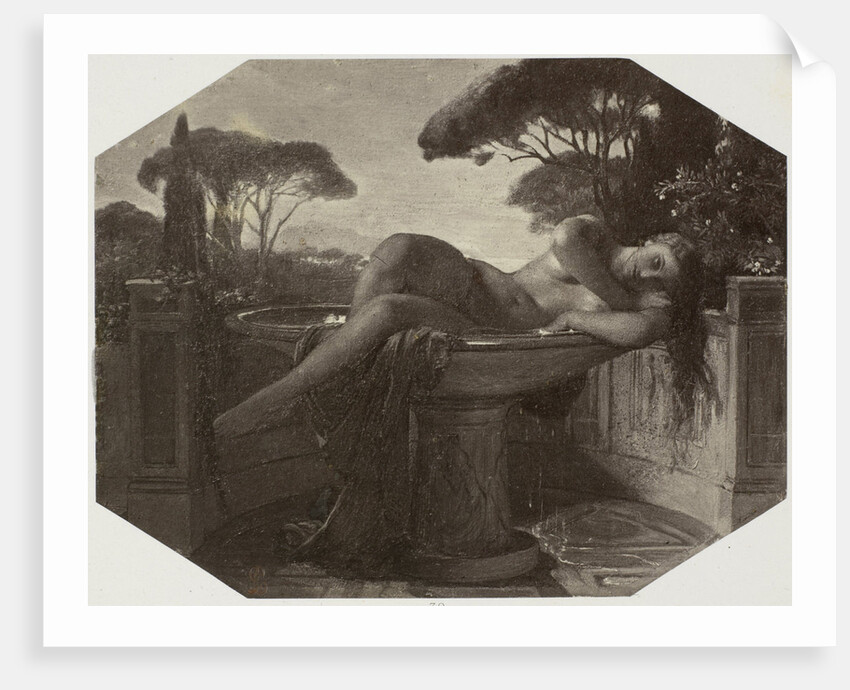 Jeune fille dans une basin by Paul Delaroche
