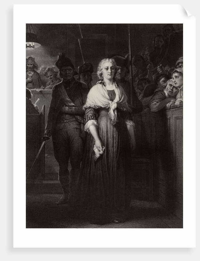 Marie Antoinette apres sa condamnation, after her conviction by Paul Delaroche