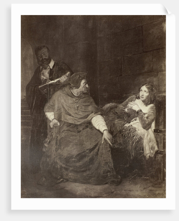 Joan of Arc, Jeanne d'Arc malade est interrogee dans sa prison by Paul Delaroche