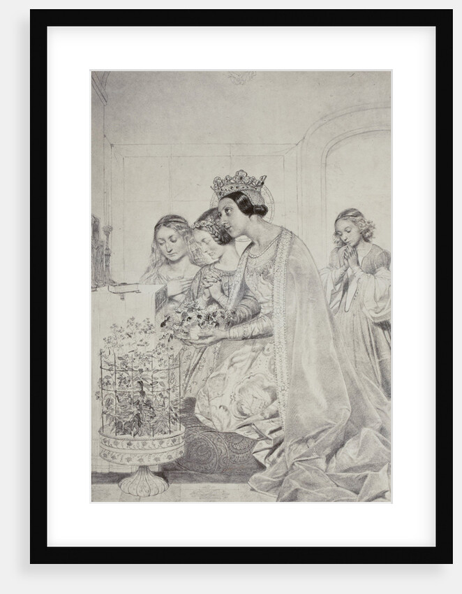 Sainte Amelie, reine de Hongrie by Paul Delaroche