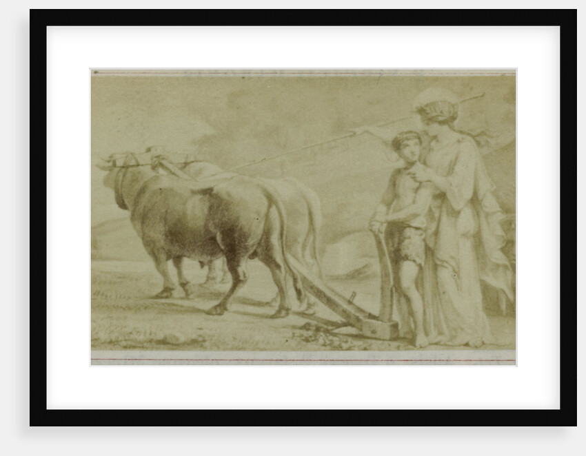 Virgil scene from the Georg Icon, boy learns teams by F. Barrias