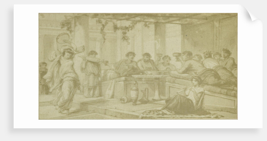 Quinti Horatii Flacci Carminum, gods banquet with music by Anonymous