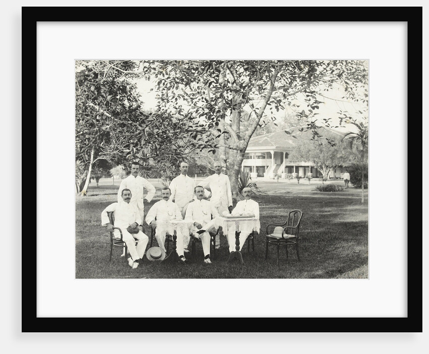 Group of men, possibly for Government Palace in Batavia Jakarta, Indonesia by Anonymous