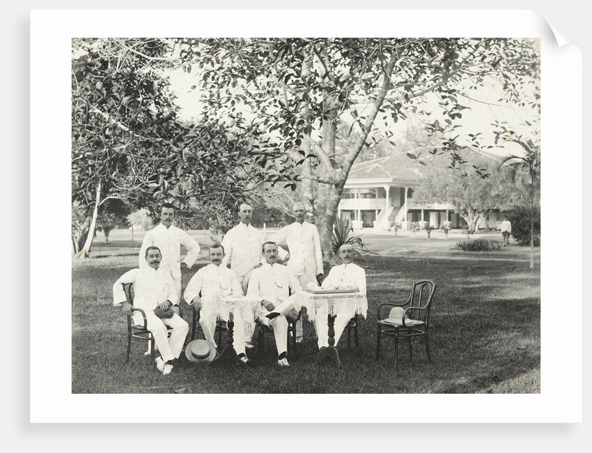 Group of men, possibly for Government Palace in Batavia Jakarta, Indonesia by Anonymous
