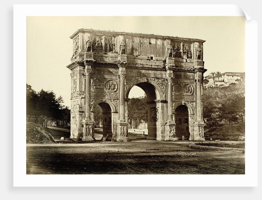 The Arch of Constantine, north side, Rome Italy by James Anderson