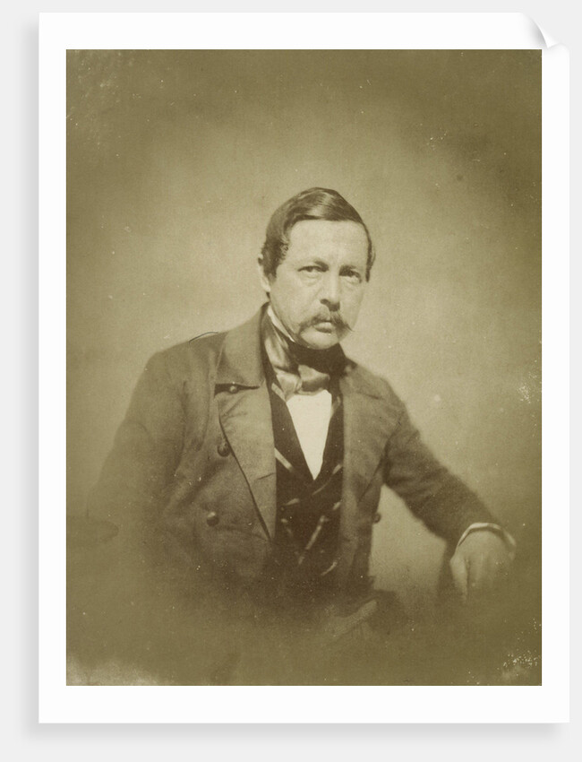 Portrait man with mustache by Alois Löcherer