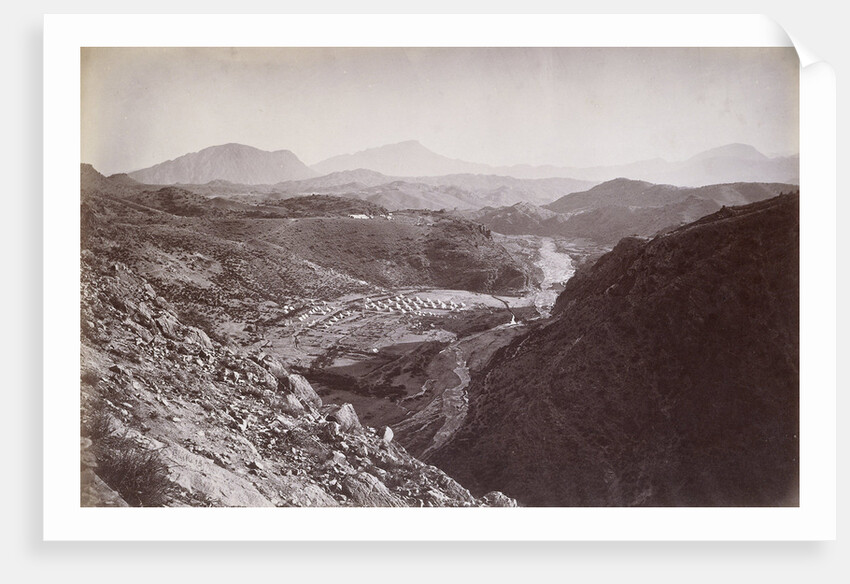 View military camps near Peshawar seen from Ali Musjid Pakistan by John Burke