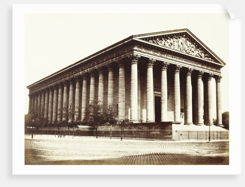 La Madeleine, Paris, France by Édouard Denis Baldus