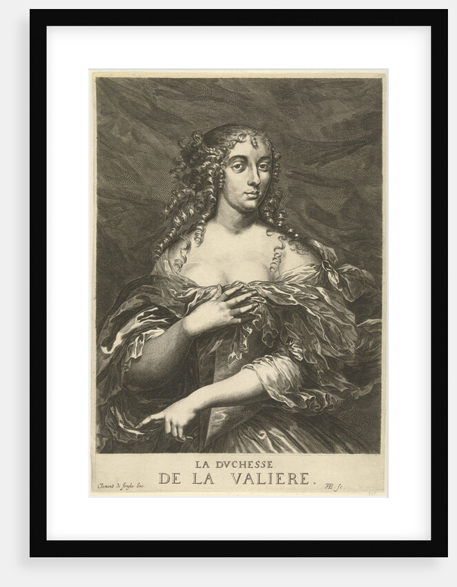 Portrait of Louise Françoise de La Baume Le Blanc de la Vallière by Clement de Jonghe