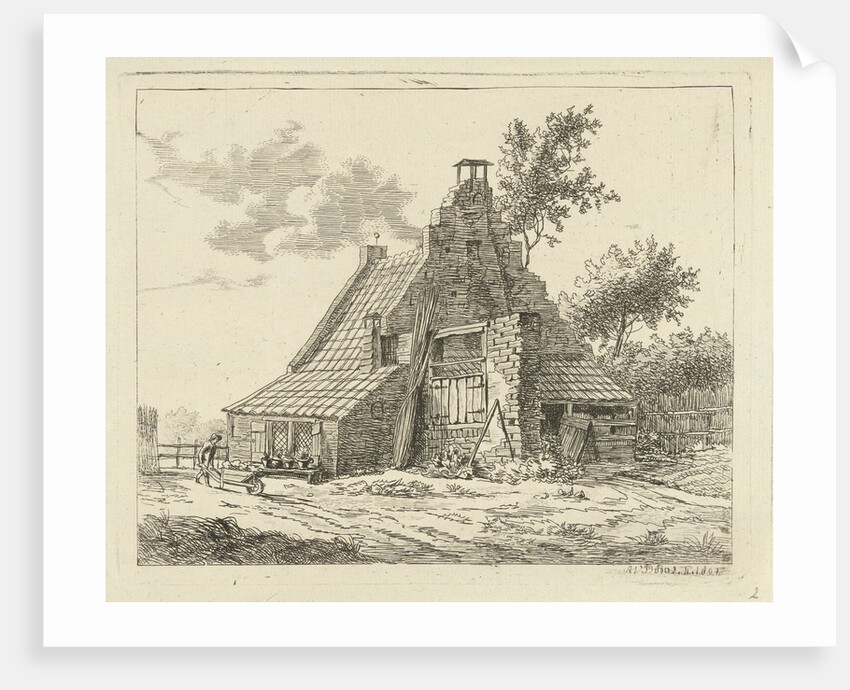 Ruin of the house Snaatburg Maarssen by Anthonie van den Bos