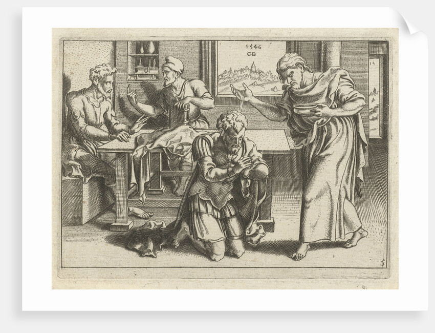 Ananias baptizing Paul by Cornelis Bos