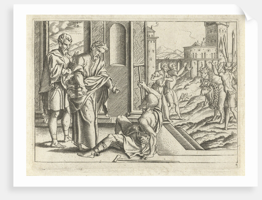 Paul healed a lame by Cornelis Bos