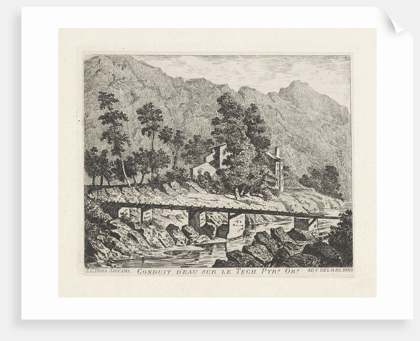 Water in the valley of the Tech by Louis Charles Hora Siccama