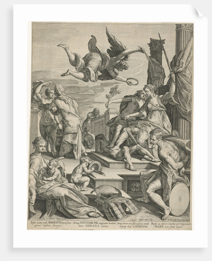 Allegory of Justice, Pax and Charity by Johann Theodor and Johann Israel de Bry