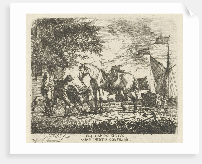 Horse Feeding by D. Langendijk