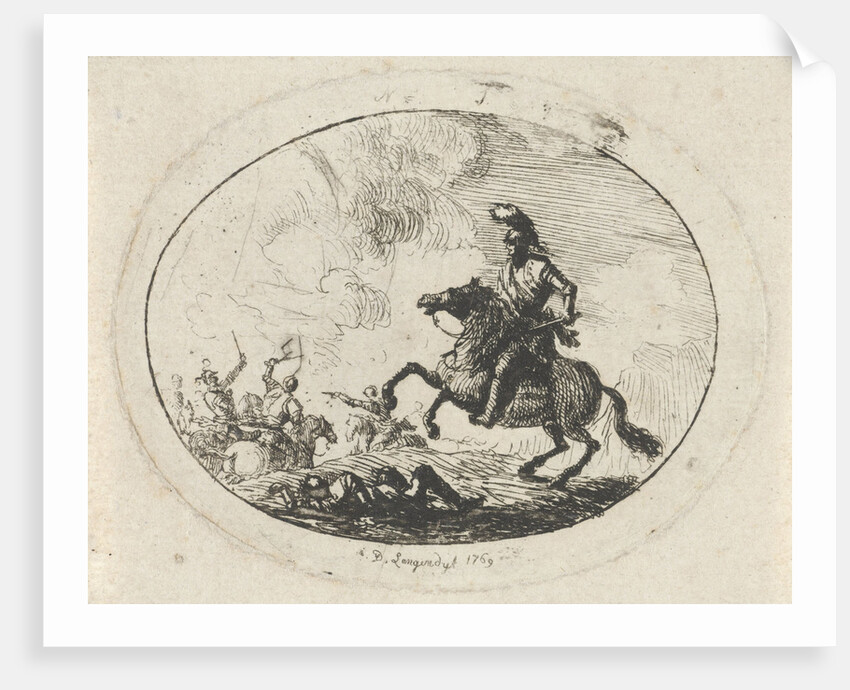 Battle with riders by Dirk Langendijk