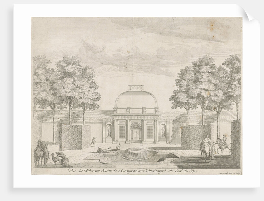 Orangery Honselersdijk, seen from the park by Pieter Loofs