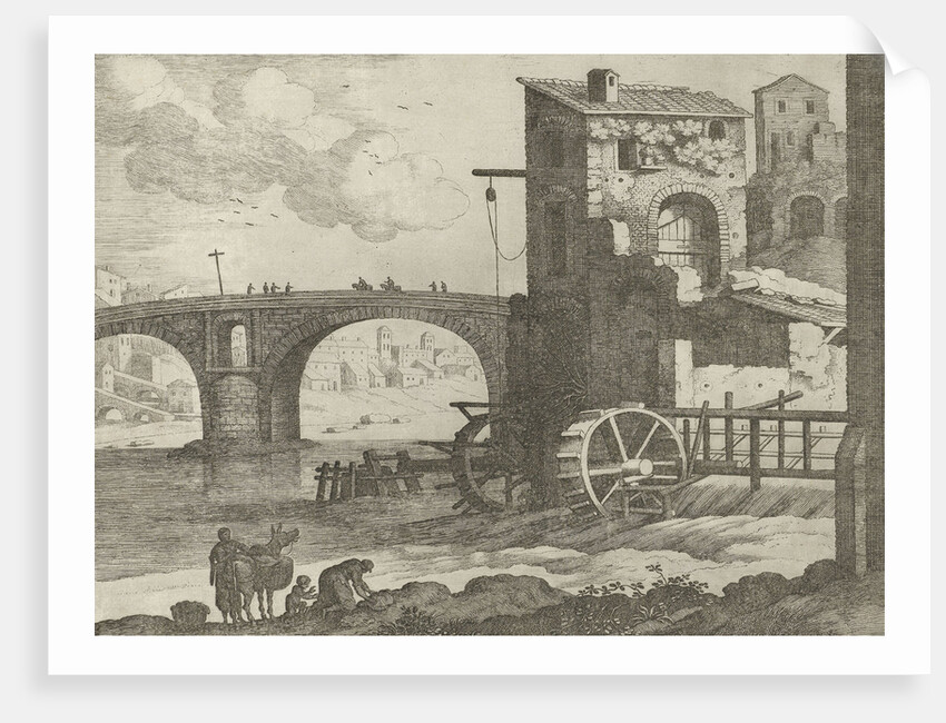 bridge and watermill by Antoine Bonenfant