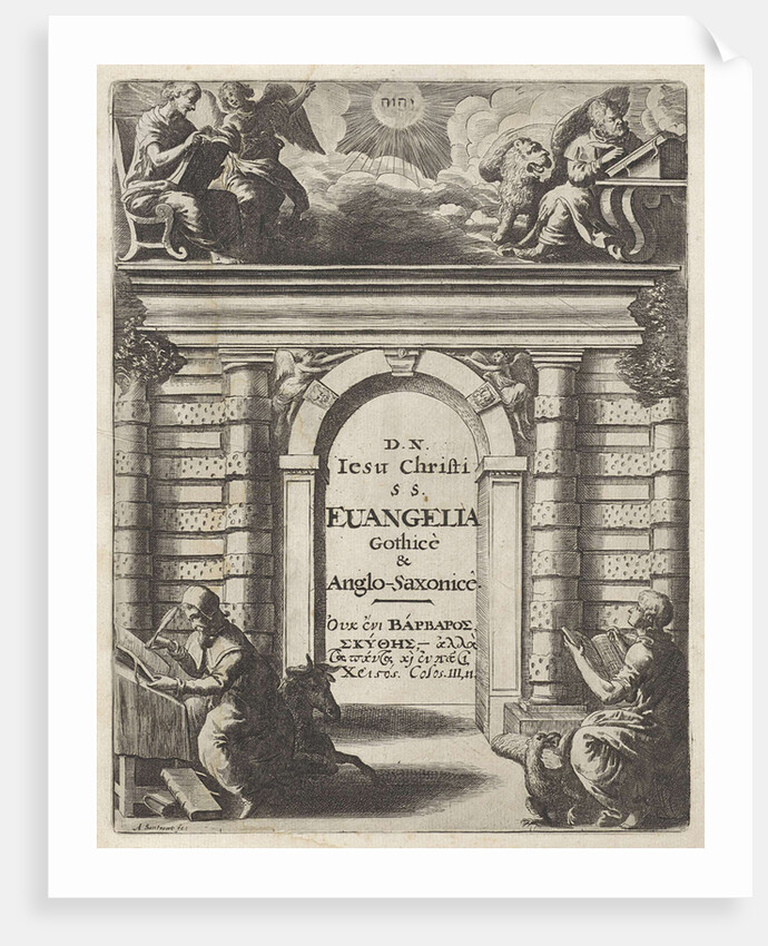 Four Evangelists around a gateway by Johannes van Esch I