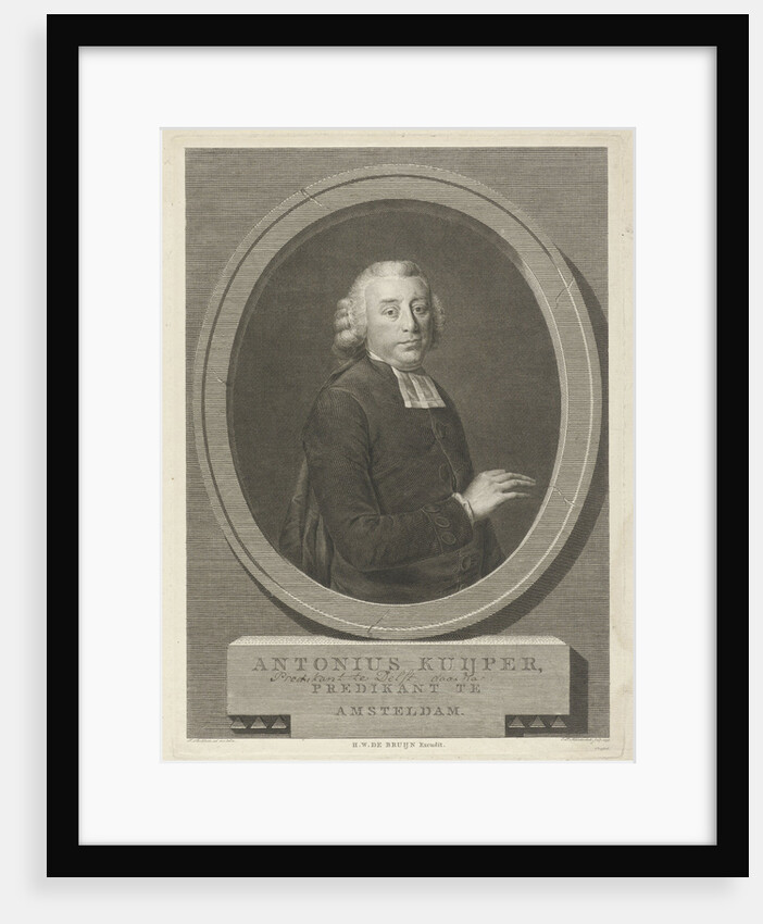 Portrait of Antonius Kuyper by Hendrik Willem de Bruyn