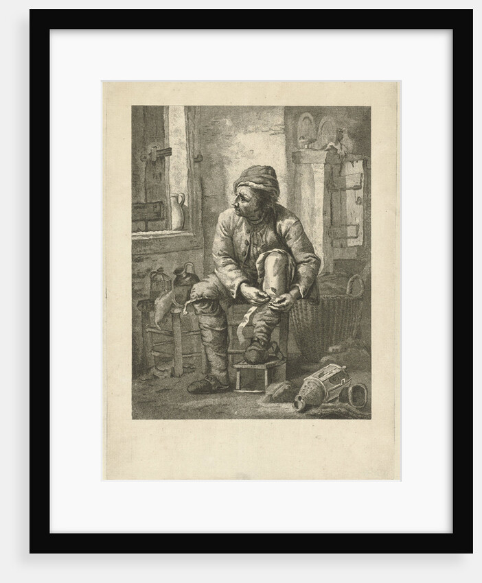 Man commits his leg by Abraham van Strij I