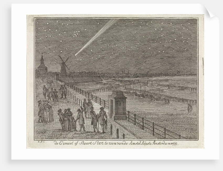 Comet above Amsterdam, The Netherlands, 1769 by Aert Schouman